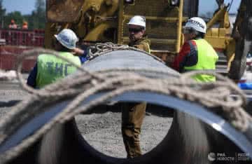 Строительство газопровода Северный Поток-2