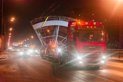 Перевозка купола 7.7 метров в ширину